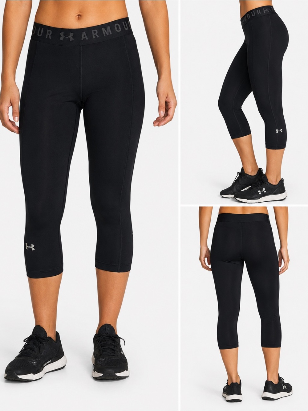Under Armour HeatGear Compression Leggings in Women’s Small Black Athletic Pants